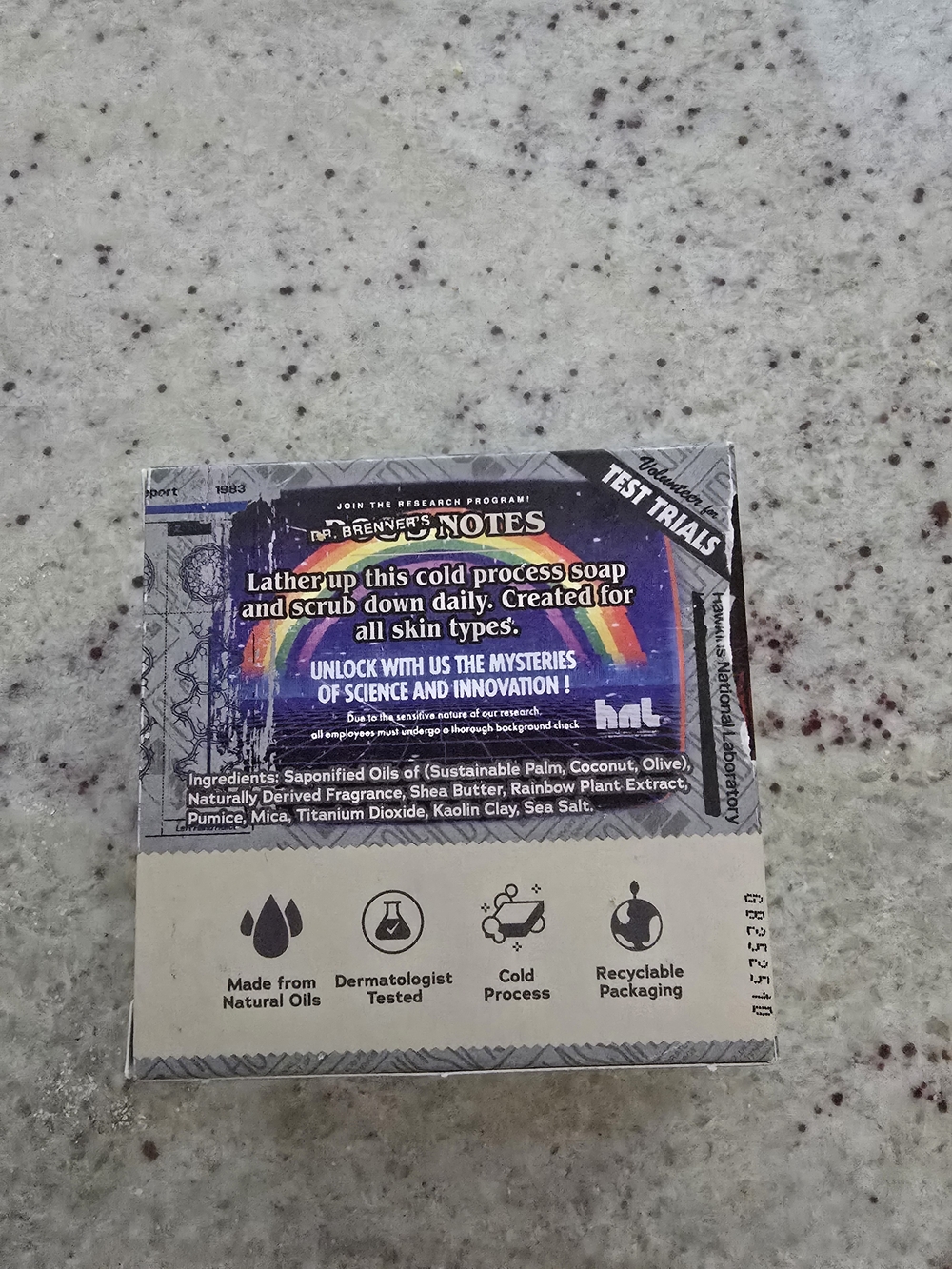 Stranger Things Experiment No. 011 Men's Natural Soap - Gray/Beige - Picture 2 of 2